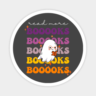 Books ghost groovy Retro Teacher Elementary School Teacher dream team gift for teacher or book lover on halloween Magnet